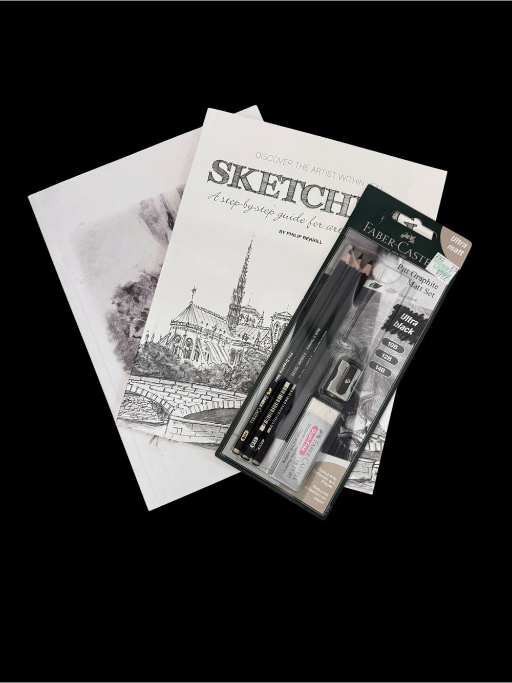 Sketching Set with Sketchbook - Black